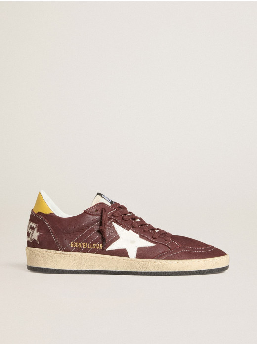 Women's Ball Star in chocolate nubuck with leather star and heel tab