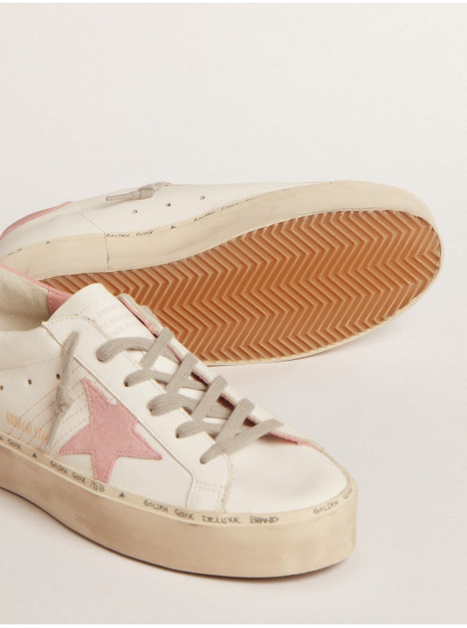 Hi Star with suede star and old rose leather heel tab