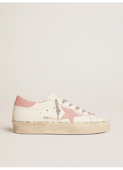 Hi Star with suede star and old rose leather heel tab