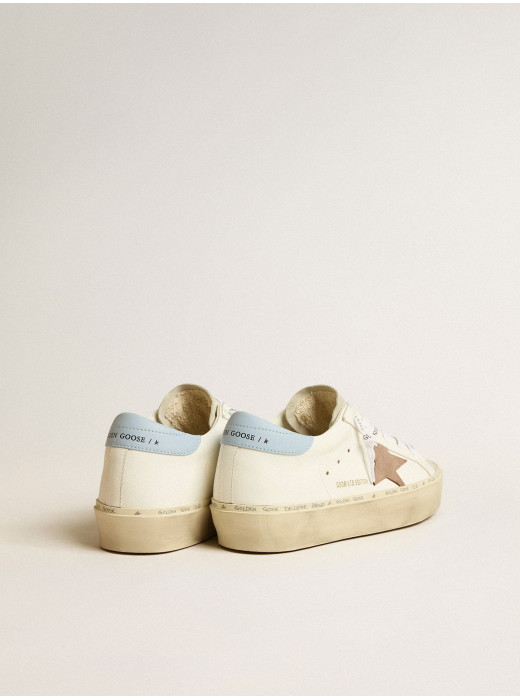 Hi Star LTD with pink suede star and light blue leather heel tab