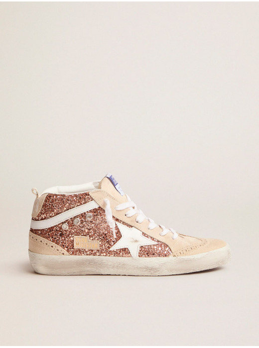 Women's Mid Star with pink glitter