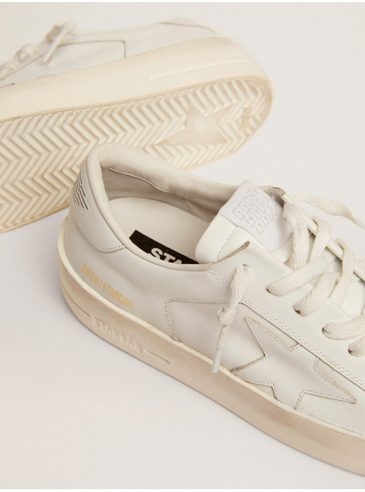 Women's Stardan in total white leather