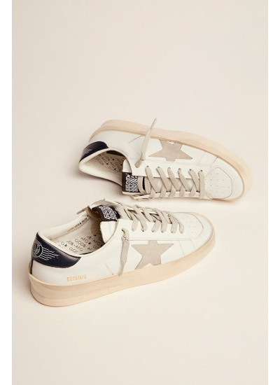 Women’s Stardan with ice-gray suede star and blue heel tab