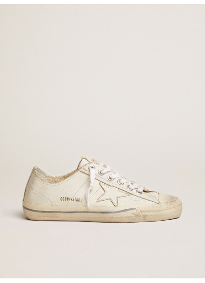 Women's V-Star in vintage effect leather