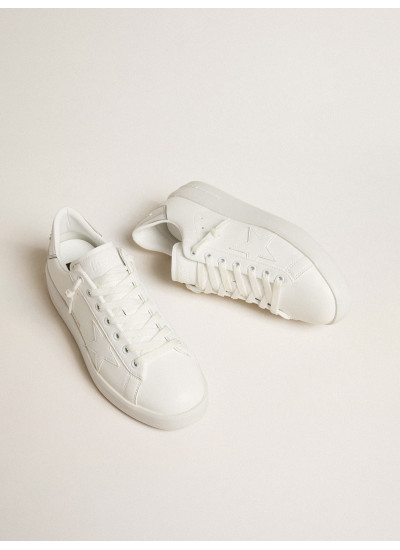 Women’s bio-based Purestar with white star and mirror-effect heel tab