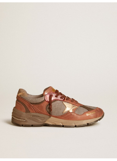 Women's Dad-Star in nubuck with gold leather star and suede heel tab