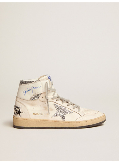 Women's Sky-Star with signature on the ankle and silver inserts