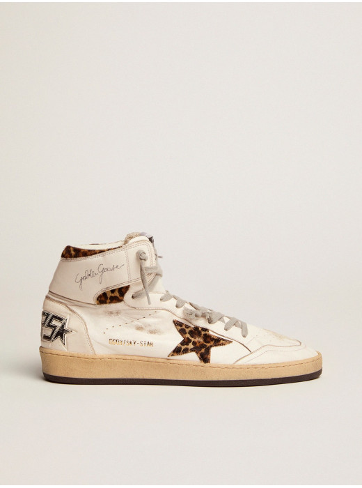 Women's Sky-Star with signature and leopard print pony skin inserts