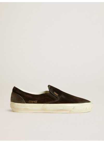 Women's VCE Penstar in black suede with black leather heel tab