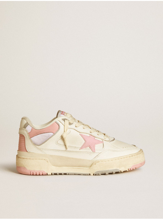 Women’s Forty2 with pink star and white leather heel tab