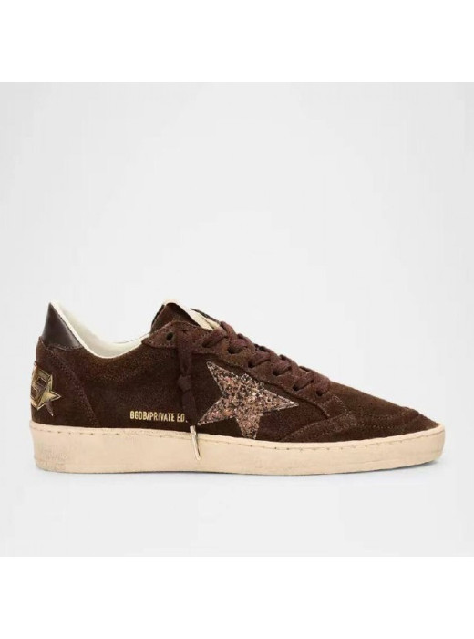 Ball Star in Brown Suede With White Star and Heel Tab