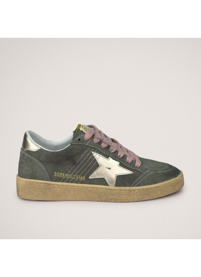 Ball Star in Khaki Suede With Gold Star