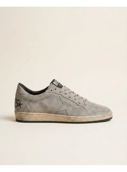Mens Ball Star in Gray Suede With Gray Star