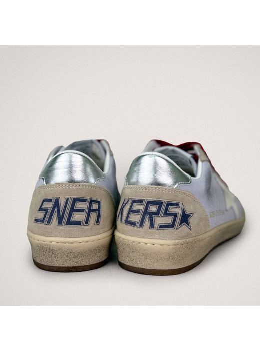 Ball Star Sneakers in Lilac Suede With White Star