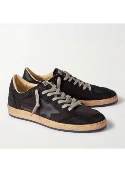 Mens Ball Star in Black Fabric With Black Star