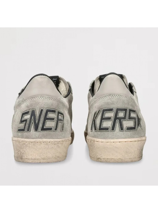Mens Ball Star in Gray Suede With Gray Star