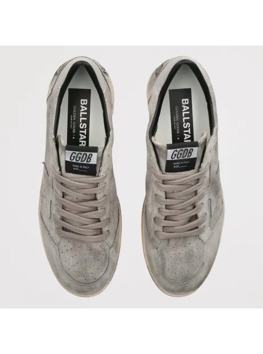 Mens Ball Star in Gray Suede With Gray Star