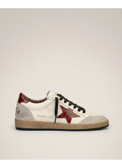 Mens Ball Star Burgundy croco star