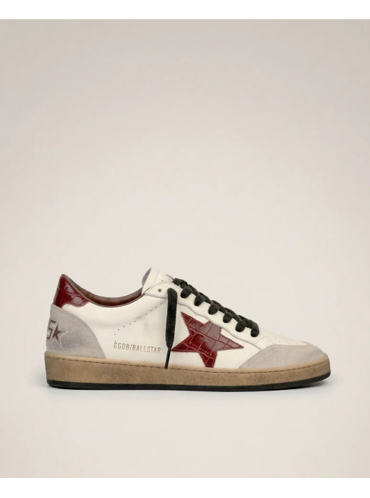 Mens Ball Star Burgundy croco star