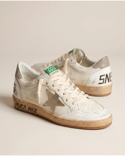 Mens Ball Star Nappa leather with Grey Nubuk star and Grey heel tab