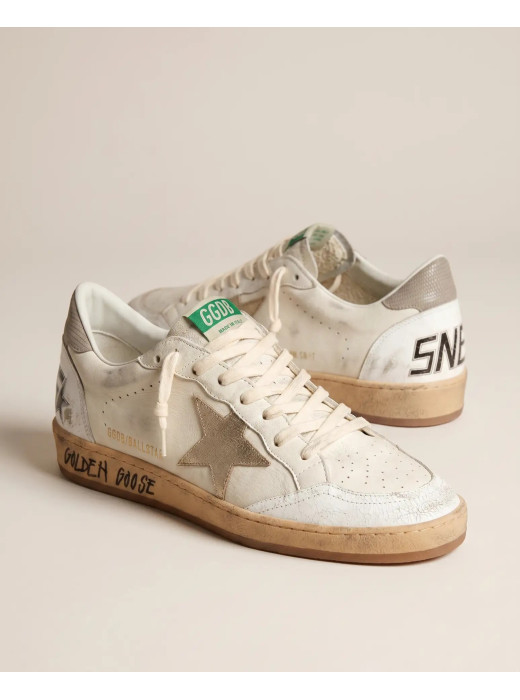 Mens Ball Star Nappa leather with Grey Nubuk star and Grey heel tab