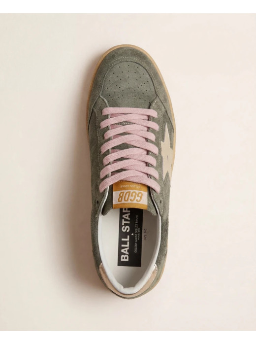 Ball Star in Khaki Suede With Gold Star