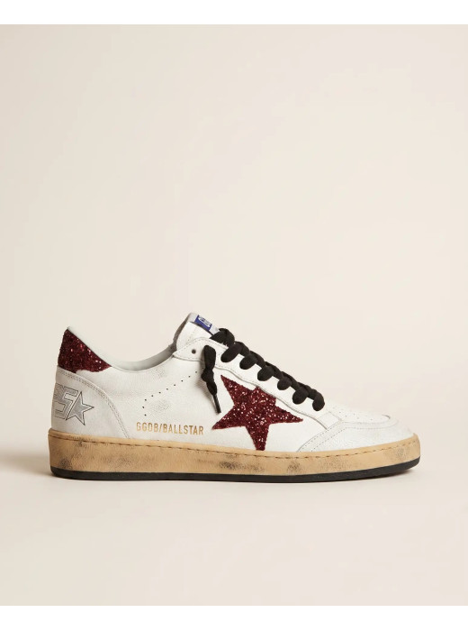 Ball Star Burgundy glitter star