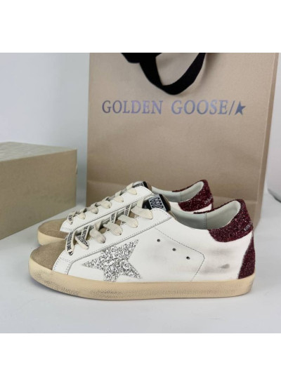 Super-Star Silver glitter star borde