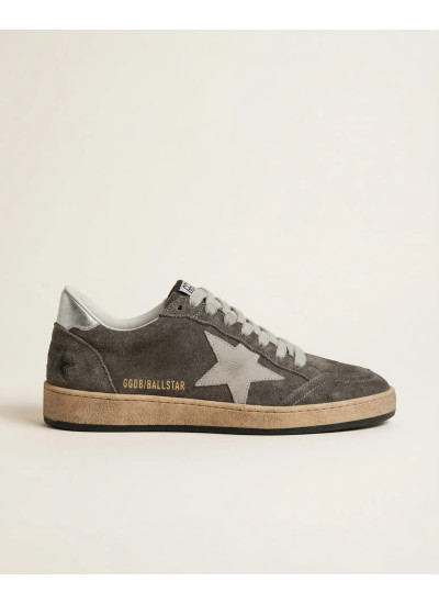 Ball Star Suede Gray silver heel