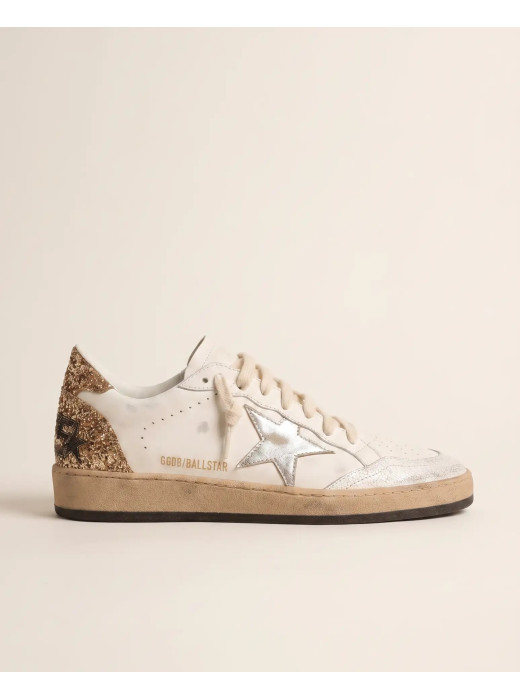 Ball Star with Metallic leather star and Glitter heel tab