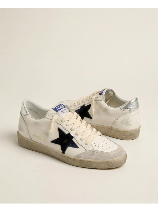 Mens Ball Star Blue suede star