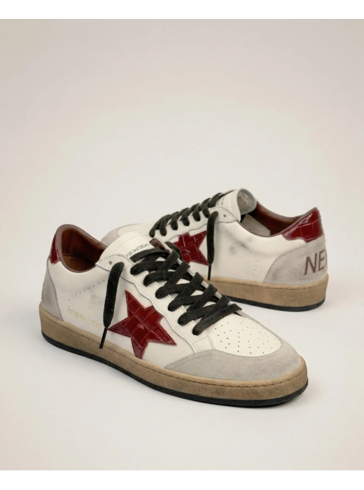 Mens Ball Star Burgundy croco star