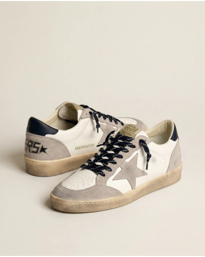 Mens Ball Star in Grey Suede With Grey Star