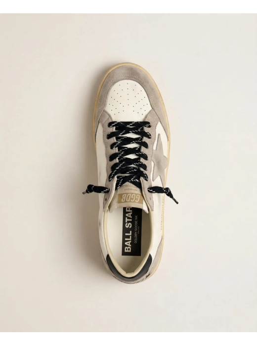 Mens Ball Star in Grey Suede With Grey Star