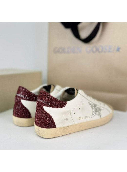 Super-Star Silver glitter star borde