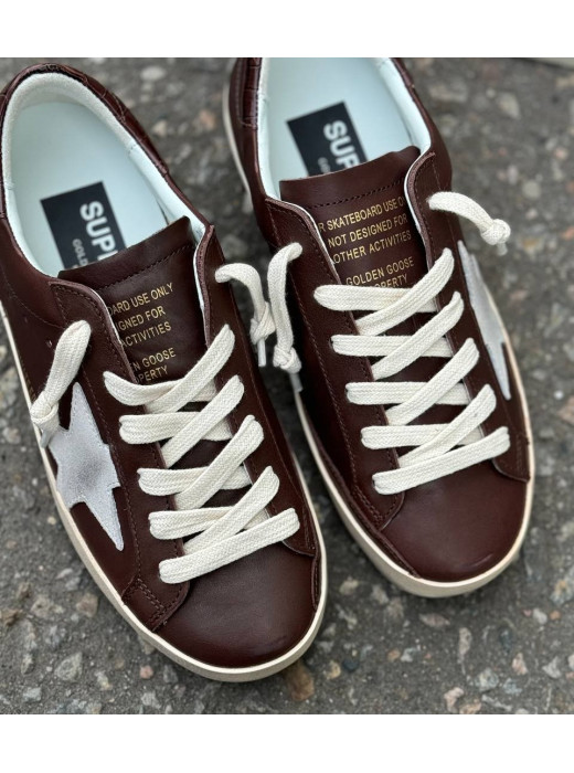 Super-Star Brown croco-print