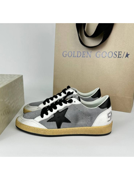 Ball Star Gray nappa black star