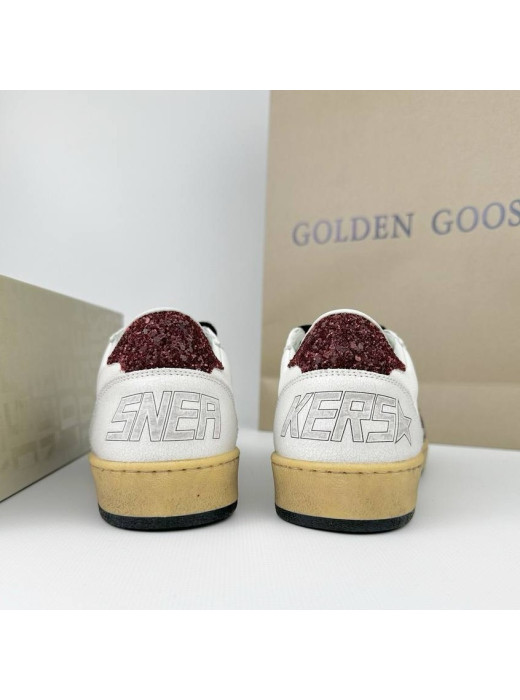 Ball Star Burgundy glitter star