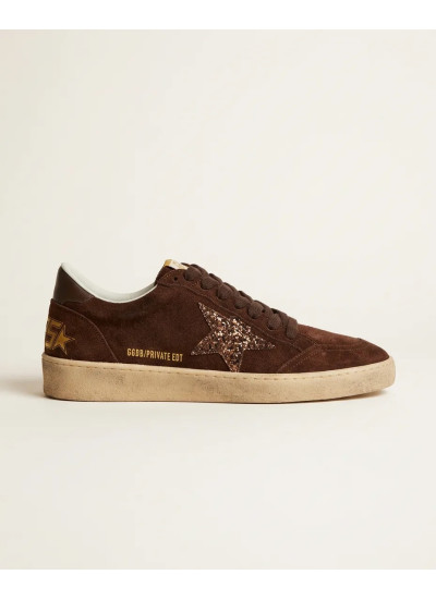 Ball Star in Brown Suede With White Star and Heel Tab