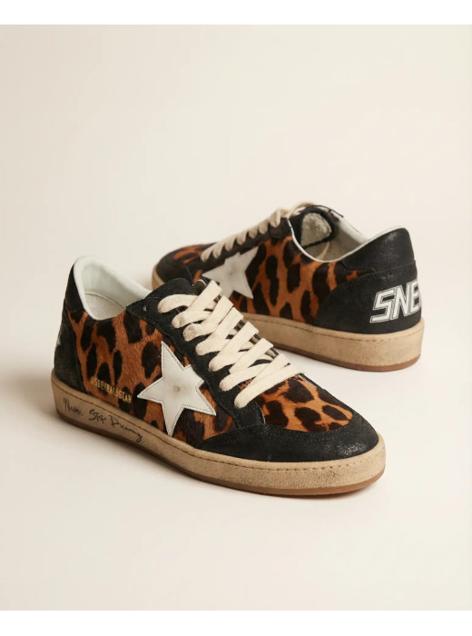 Ball Star Sneakers in Leopard Print