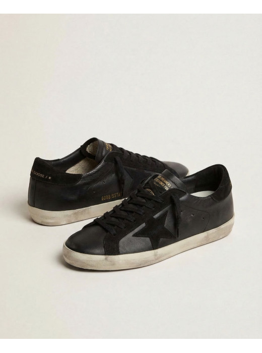 Super-Star Black-suede star