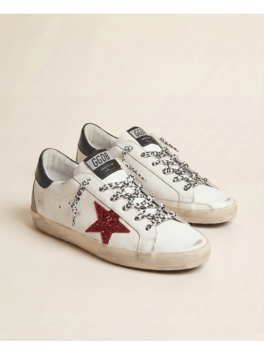 Super-Star Red glitter star