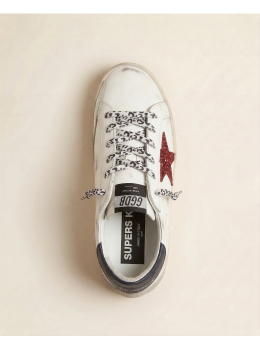 Super-Star Red glitter star