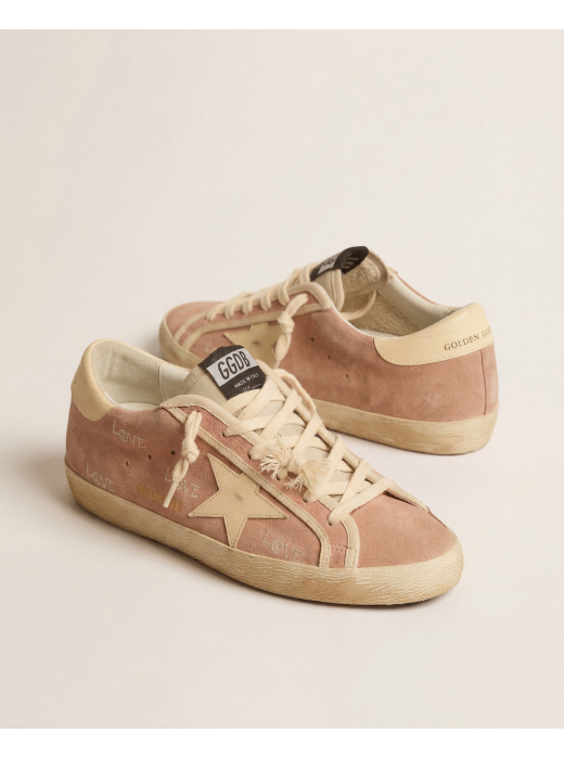 Super-Star Suede powder-pink LOVE