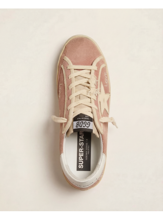 Super-Star Suede powder-pink LOVE