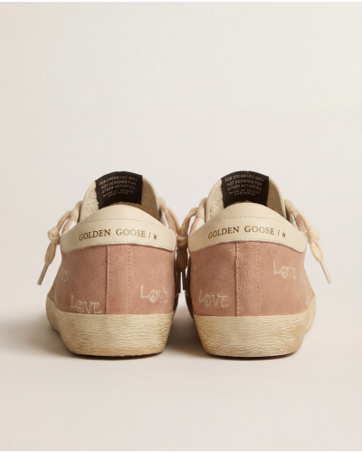 Super-Star Suede powder-pink LOVE