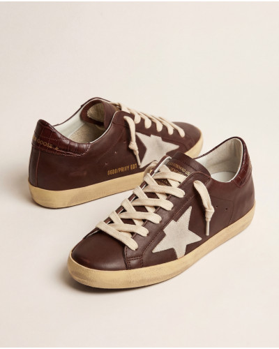 Super-Star Brown croco-print