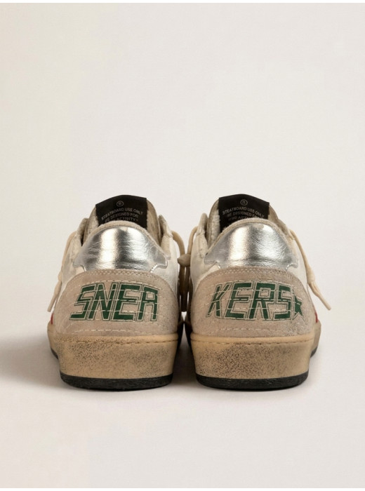 Ball Star in Beige Suede With Red Star