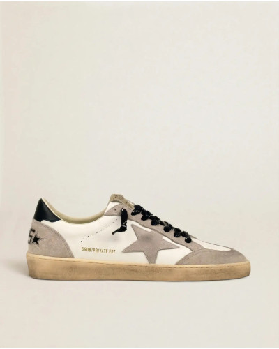 Mens Ball Star in Grey Suede With Grey Star