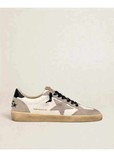 Mens Ball Star in Grey Suede With Grey Star